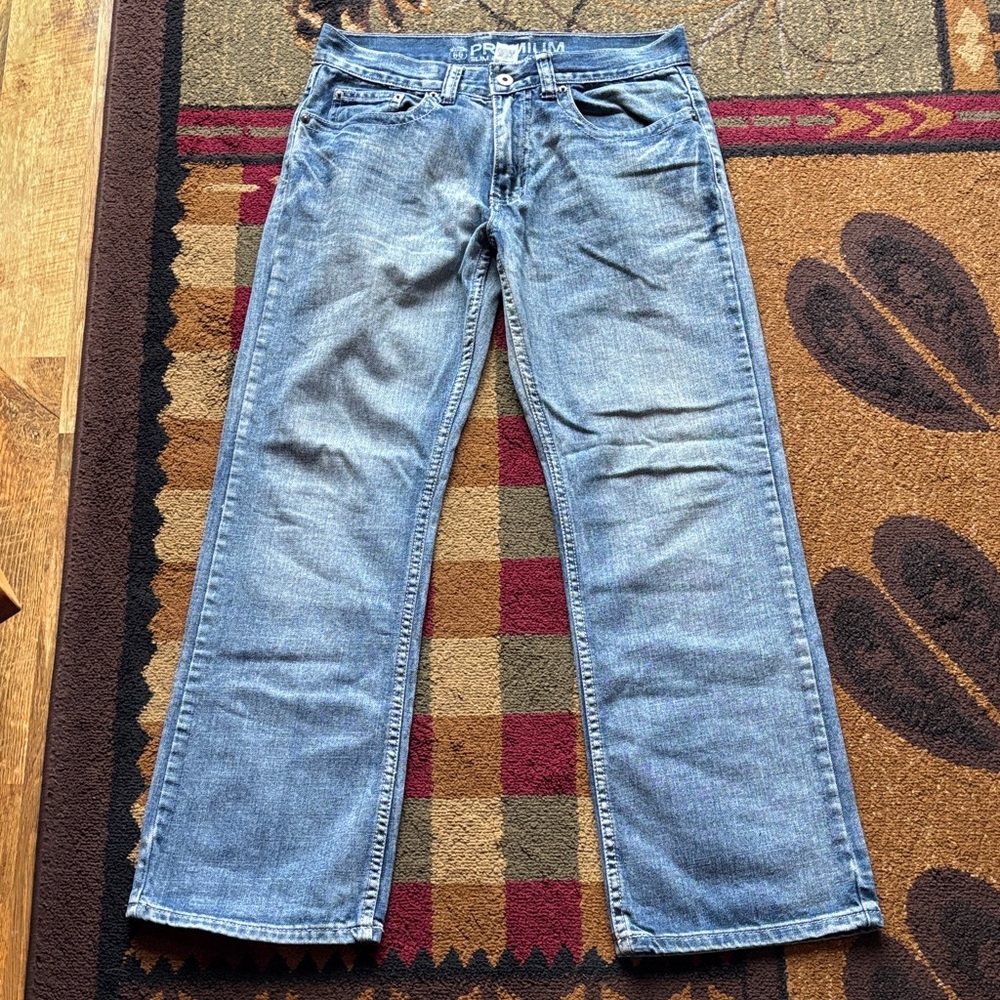 Route 66 Light Blue Slim Boot Cut Jeans 30/30